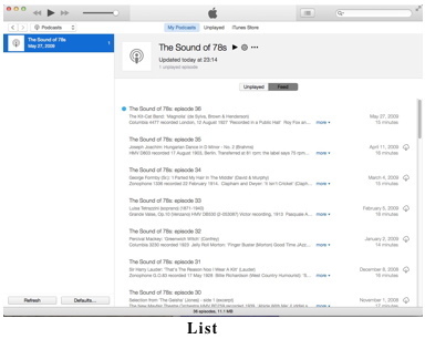 iTunes List
