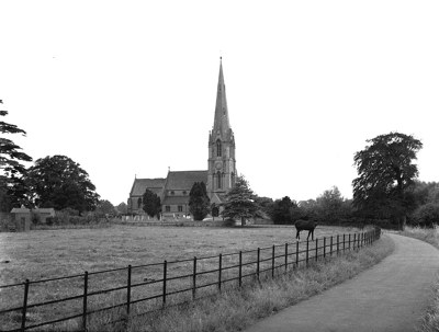 Sherbourne Church, near Stratford, built by Sir George Gilbert Scott around 1864: 19 July 1961.
